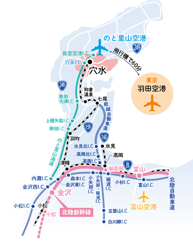 石川県能登半島 地図