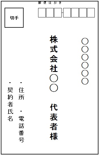 郵便はがきの画像