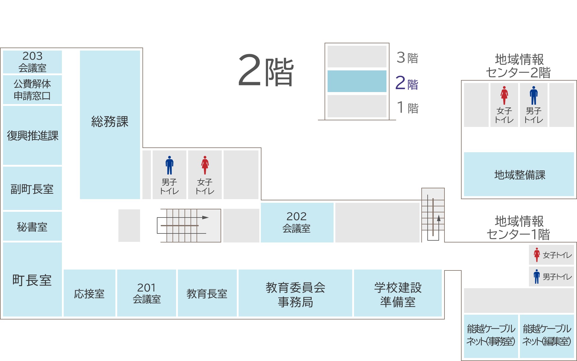 庁舎内案内図2階