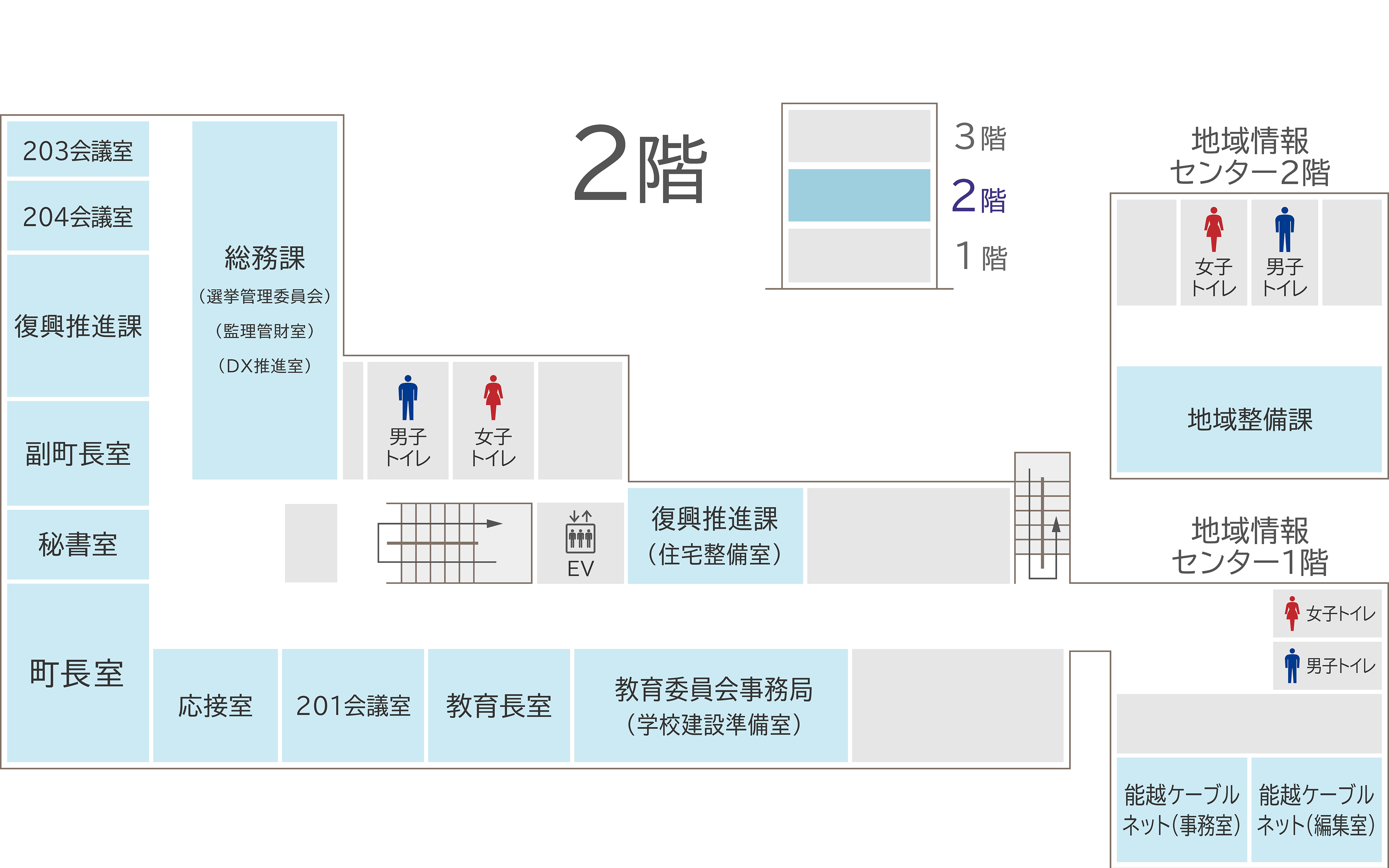 庁舎内案内図2階