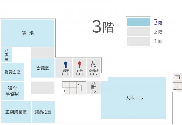 庁舎内案内図3階